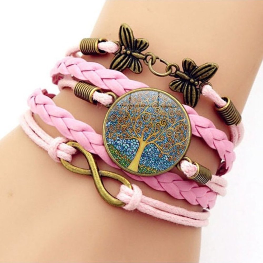 Pink Butterfly Bracelet